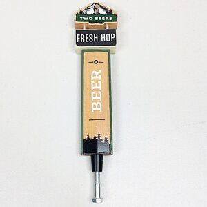 Two Beers Brewing Co Tap Handle Seattle Washington Fresh Hop Craft Keg Top 11.5"